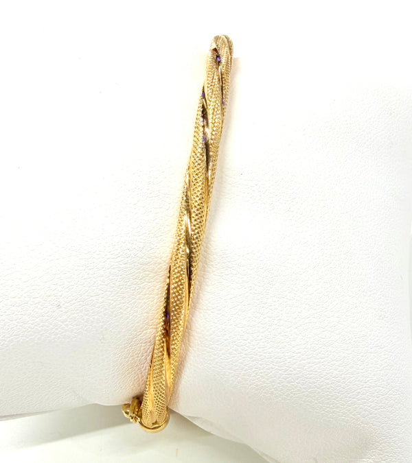 Bracelet Jonc en Or Jaune 18k - 6.21 G