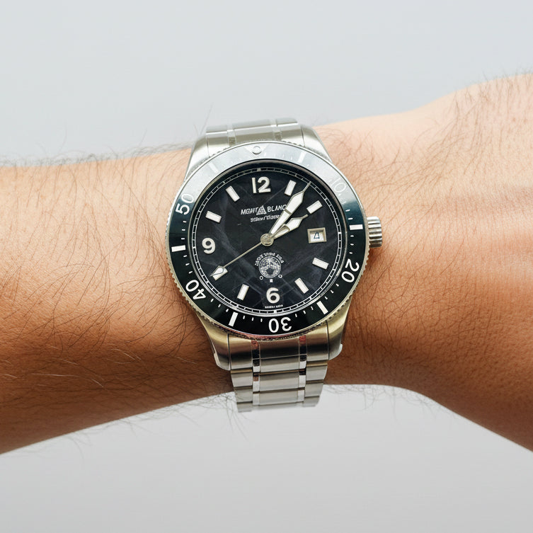 Montre Montblanc 1858 Iced Sea Automatique Date MB129371