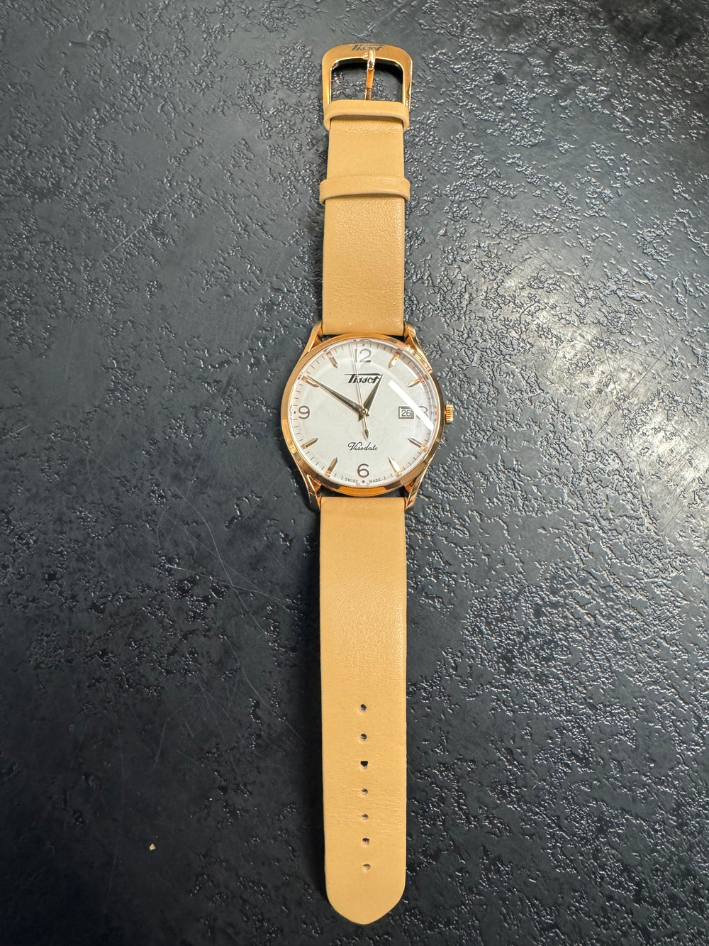 Montre Tissot Visodate en Acier et Cuir