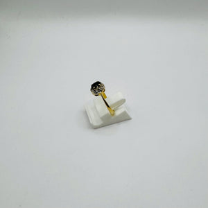 Bague Marguerite en or jaune 18 K avec diamants - 2.05 Grs
