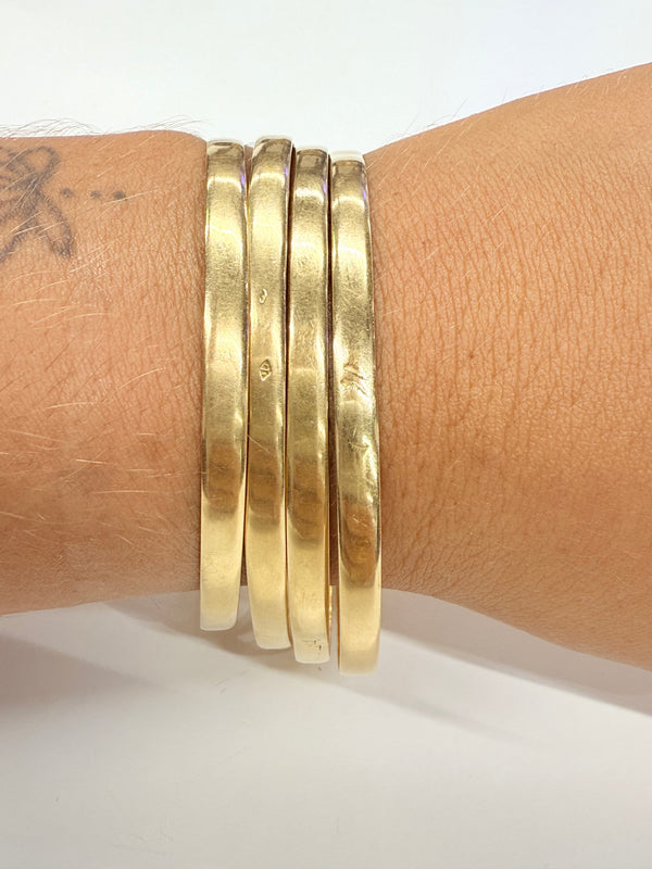 Bracelet Jonc Or Jaune 18k Tête d'Aigle