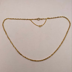 Collier Ras du Cou en Or Jaune 18K - 4.44g