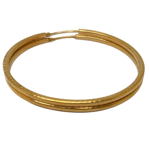 Boucles d'oreilles créoles en Or Jaune 18K