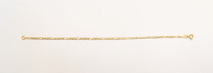 Bracelet Maille Figaro Or Jaune 18K 2.06 Grs