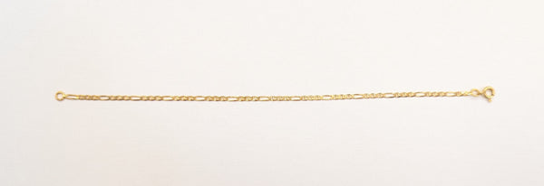 Bracelet Maille Figaro Or Jaune 18K 2.06 Grs