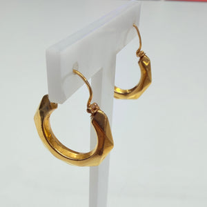 Créoles en or jaune 18 K - 1.29 G