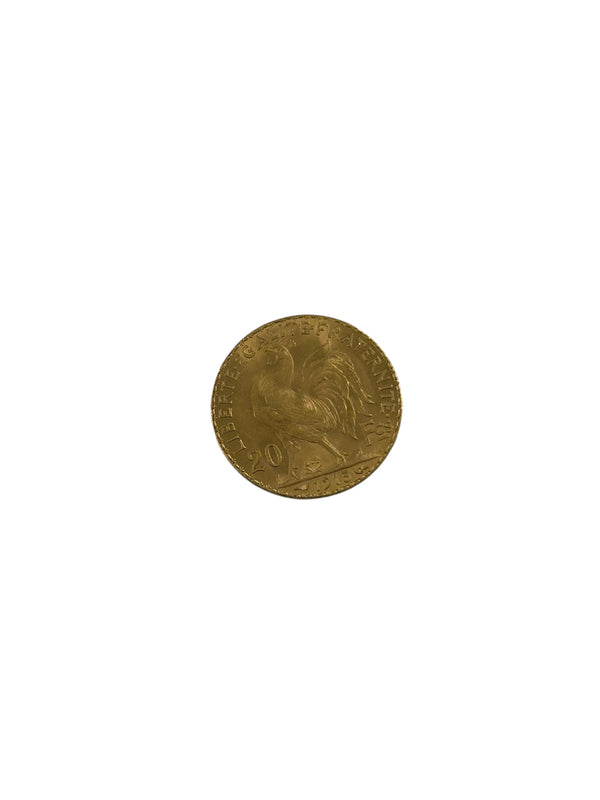 20 Francs Coq Marianne en Or Jaune 1913 - Bon Etat