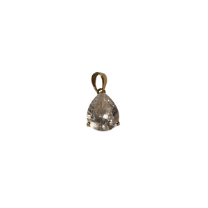 Pendentif Solitaire en Or Jaune 18K avec Zirconium - 1.16 Grs
