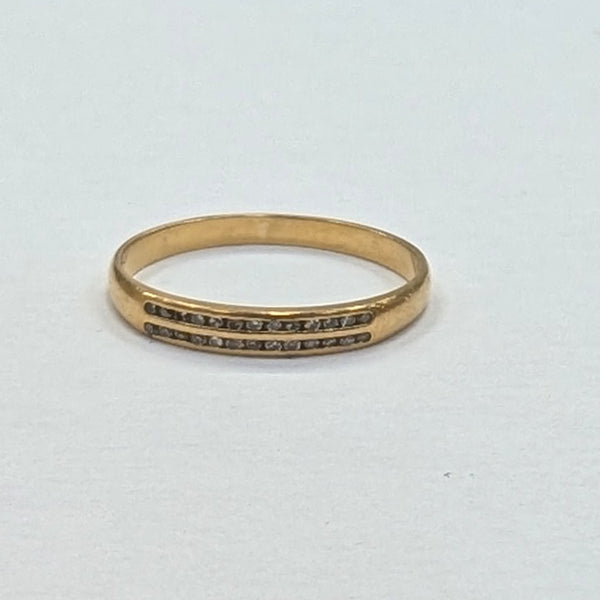 Bague Jonc en Or Jaune 18K - Taille 48 - 3.26G