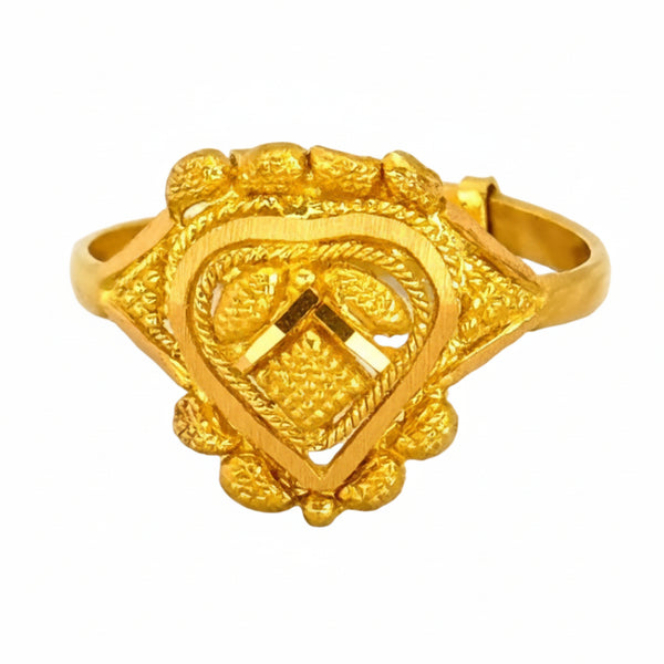 Bague en Or Jaune Chevalière 21K - T54 - 2.46Grs