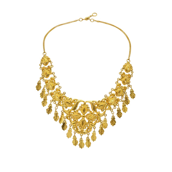 Collier Princesse Artisanal en Or Jaune 21k