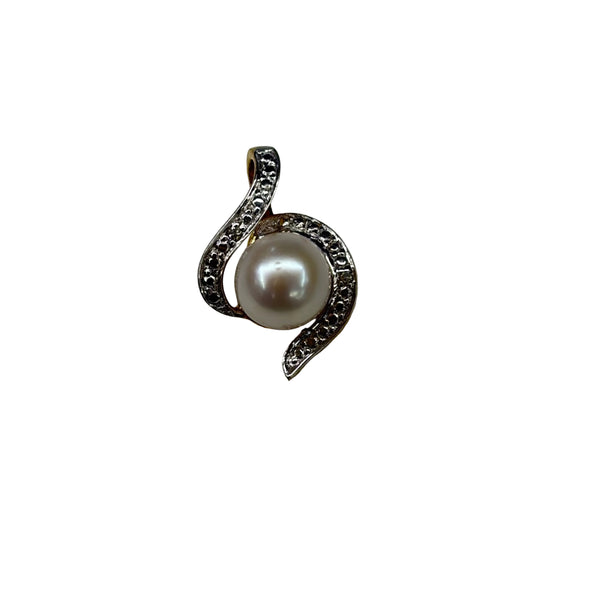 Pendentif Symbole en Or Jaune et Blanc 18K