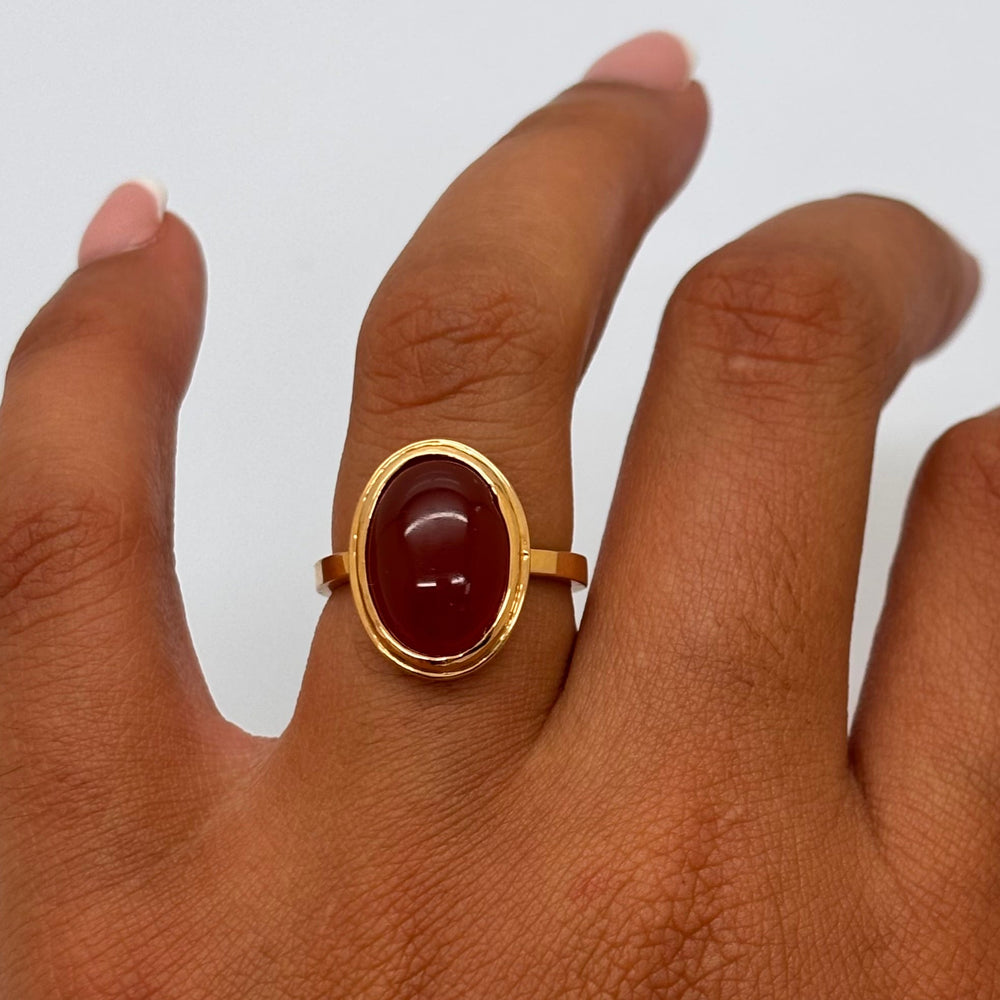 Bague en Or Jaune 18K - Taille 52