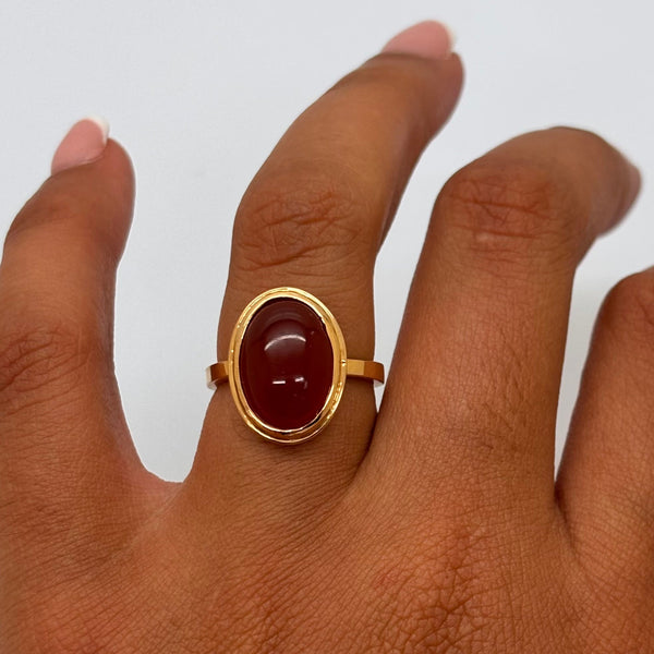 Bague en Or Jaune 18K - Taille 52