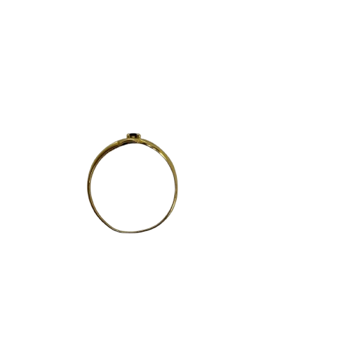 Bague en or jaune avec saphir  18K - T 53