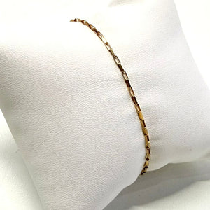 Bracelet Maille Forçat en Or Jaune 18k - 1.40Gr - 18cm