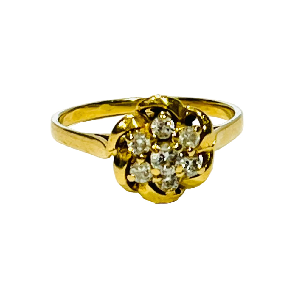 Bague Chou en Or Jaune 18 K - Taille 56 - 2.77 G