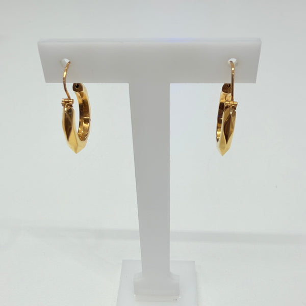 Créoles en or jaune 18 K - 1.29 G