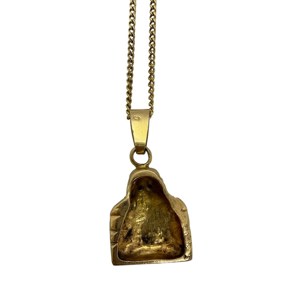 Pendentif Solitaire Or Jaune 18K 14.94 Grs