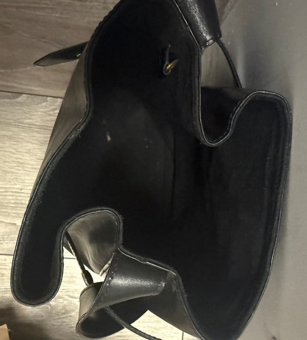 Sac à main Louis Vuitton Twist Bucket Vintage en cuir noir épi en bon état