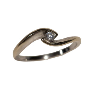 Solitaire en Or Blanc 18k - 1.95 G