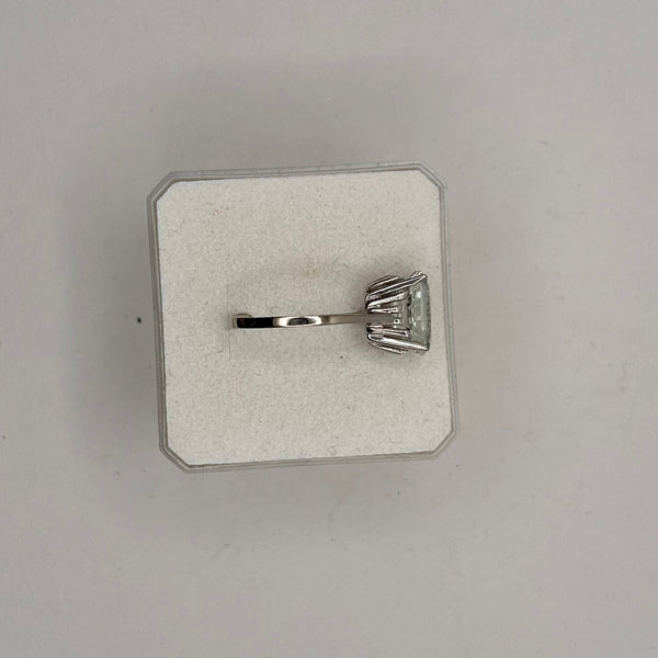 Bague Empierrée Aigue Marine Or Blanc 18K