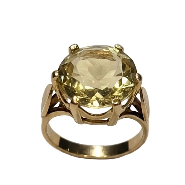 Bague Citrine Or Jaune 18K