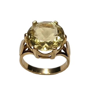 Bague Citrine Or Jaune 18K