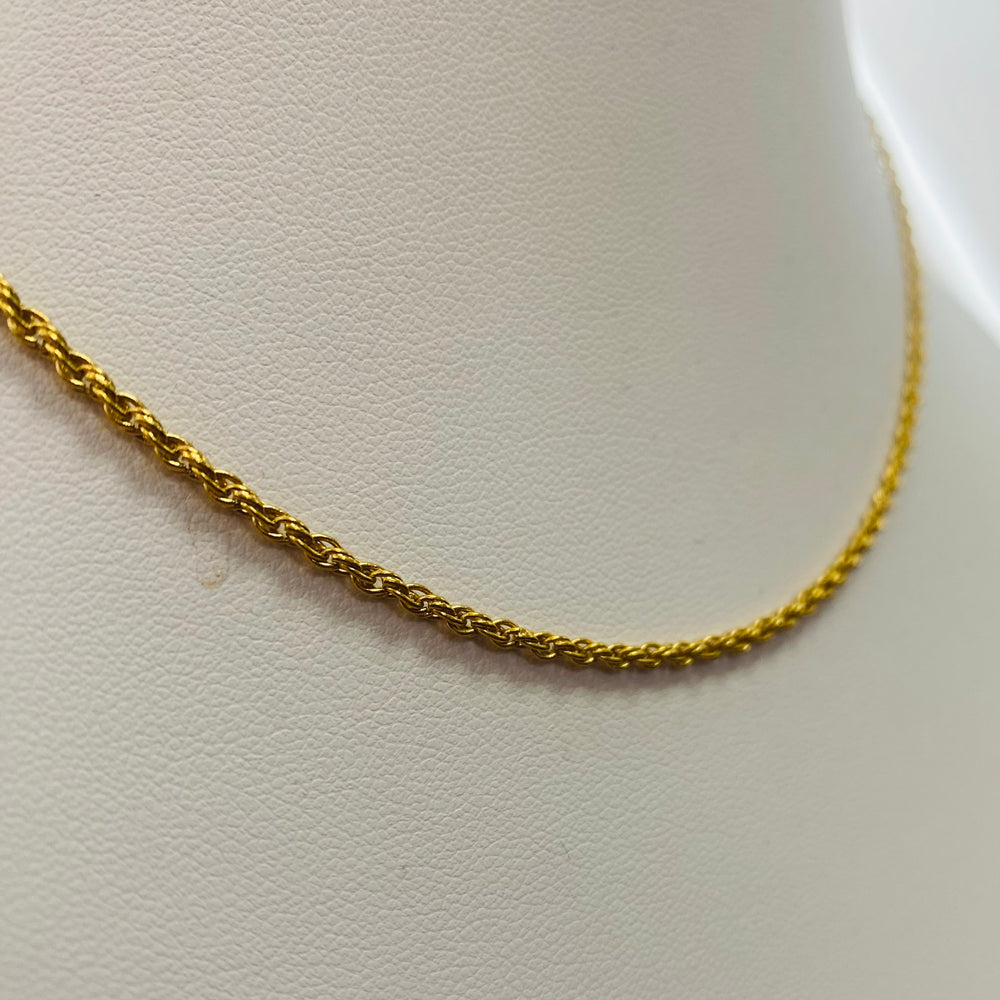 Collier Matinée en Or Jaune 18 K - Maille Corde