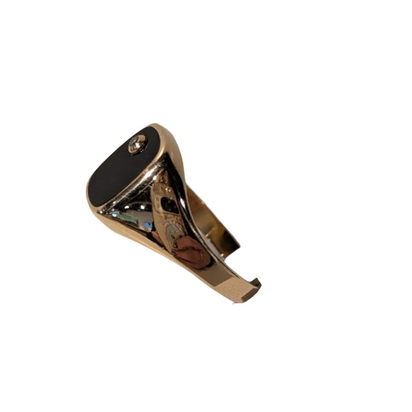Bague chevalière en Or jaune 18K - Taille 62 - 4.88G