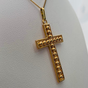 Pendentif Croix en Or Jaune 18K - 2.55 Grs