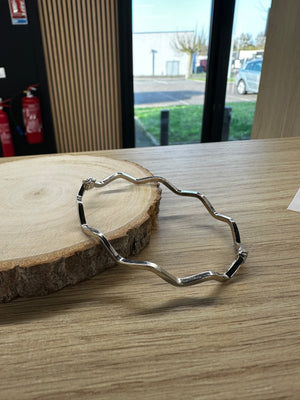 Bracelet Jonc en Or Blanc 18 K - 5.51 G