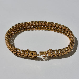 Bracelet maille Américaine en Or Jaune 18K