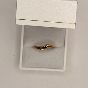 Bague en Or Jaune avec Émeraude 18K - T 55