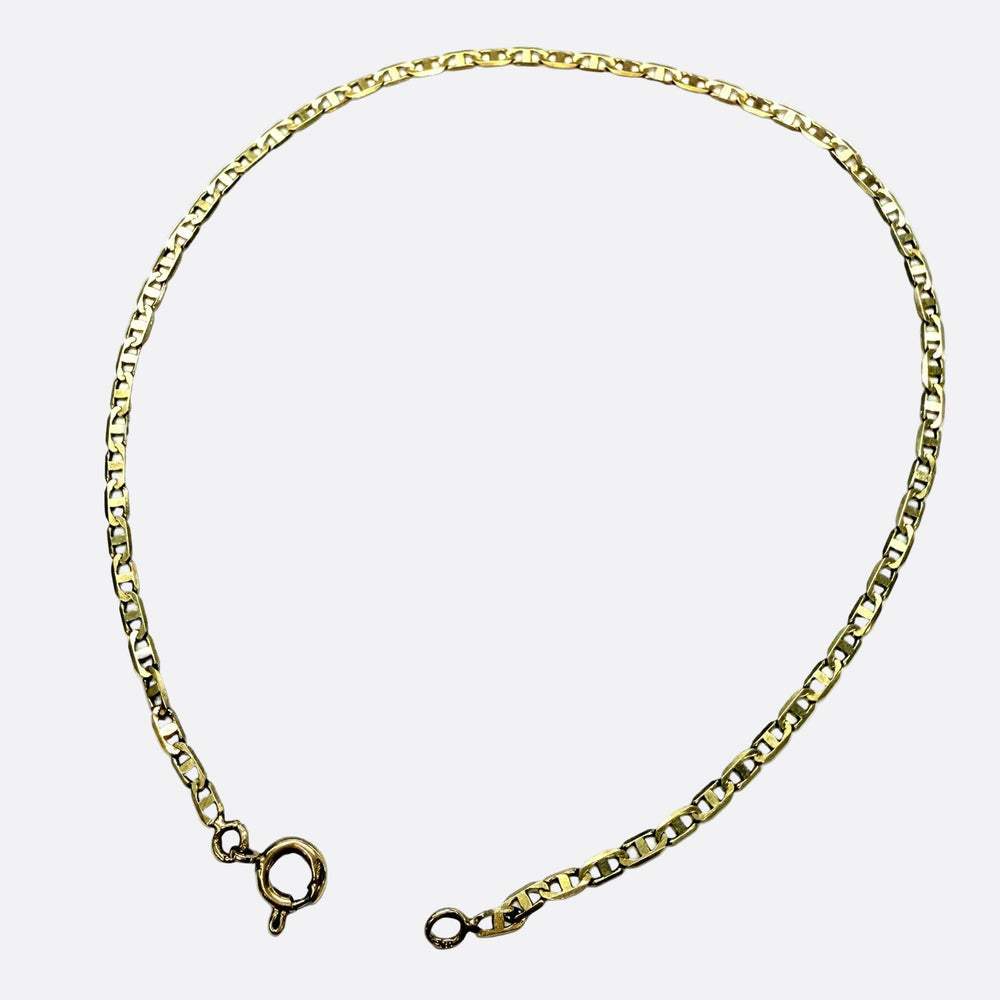 Bracelet Chaine de Cheville en Or Jaune 18K - 2.51g