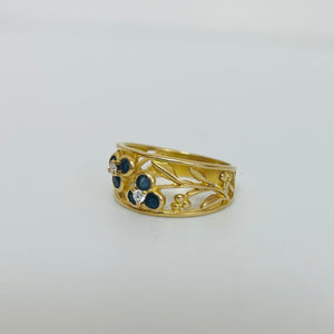 Bague en Or Jaune 18K Taille-55
