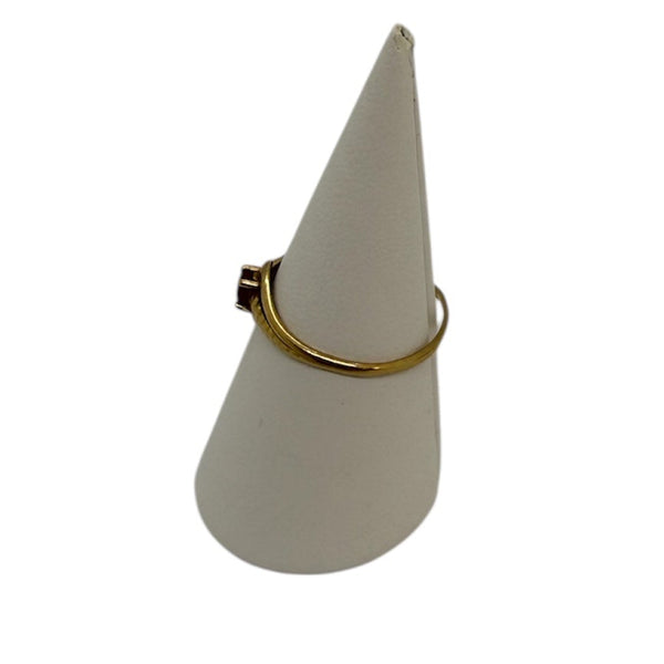 Bague en or jaune 18 carats sertie d’un rubis – Taille 57 1.20 Grs