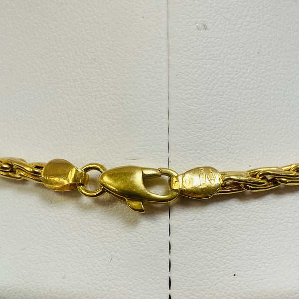 Collier Maille Palmier en Or Jaune 18K – 12,61 Grs