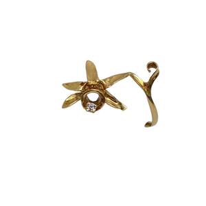 Bagues en or jaune 750/1000 avec oxyde de zirconium - T 56