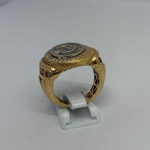 Bague Chevalière Or 18 K - Taille 57 -  9.78 G