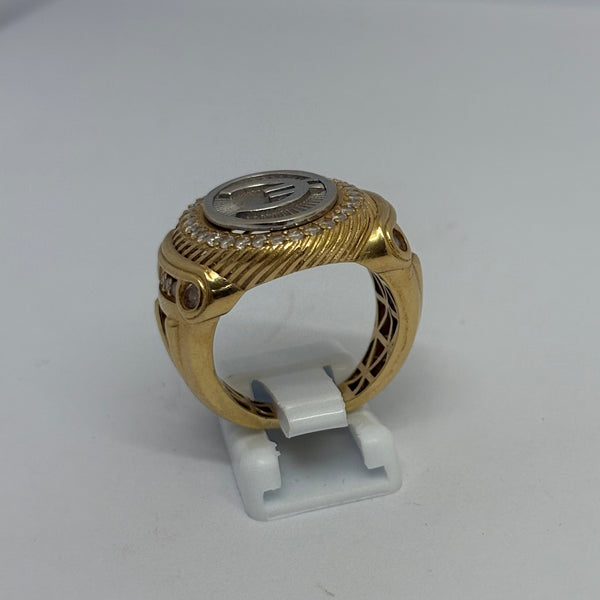 Bague Chevalière Or 18 K - Taille 57 -  9.78 G