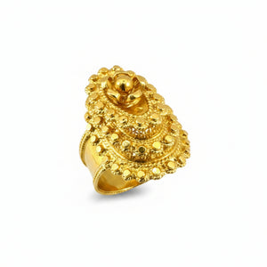 Bague en Or Jaune 18K - 7.59Grs - Taille 55