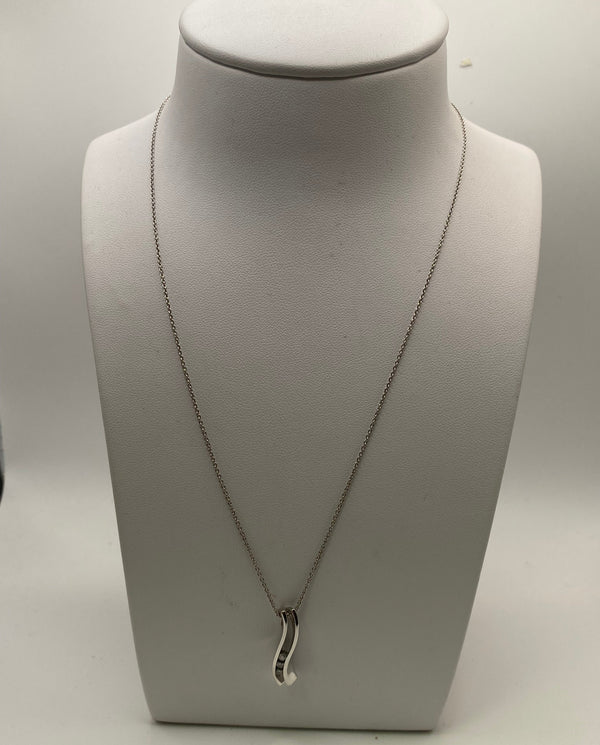 Collier Princesse Or Blanc 18 K - 5 G