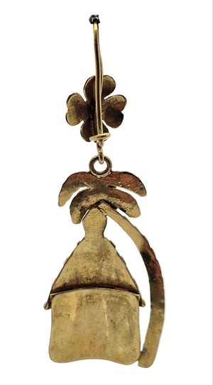 Boucles d'oreilles pendantes en or jaune 18k - 8.39 G