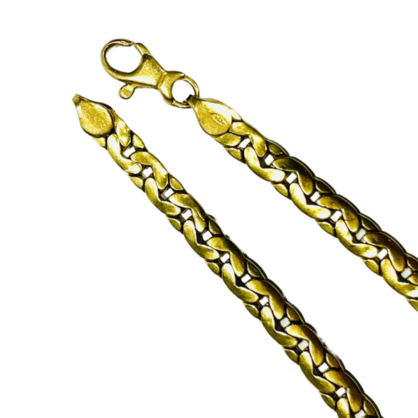Bracelet Maillon en Or Jaune 18K -  19cm - 6.11gr