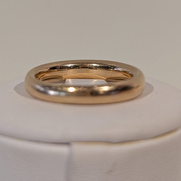 Jonc en or jaune 18 carats serti d'un Diamant