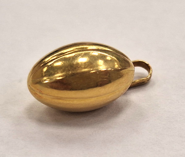 Pendentif Ballon Rugby Or Jaune 18 Carats
