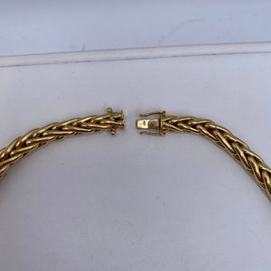 Collier Or Jaune 18 Carats Longueur-45 cm