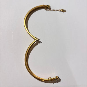 Bracelet Jonc en Or Jaune Diamants 18K - 19.35 Grs