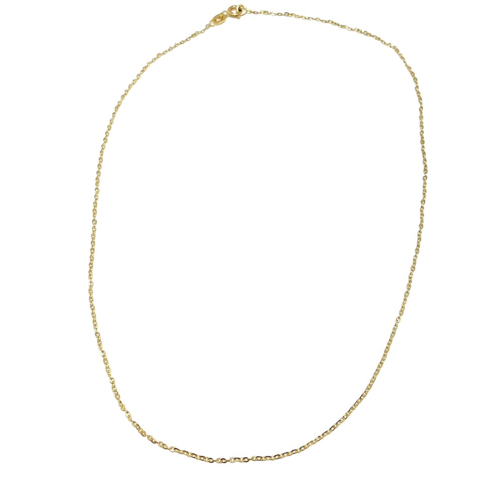 Collier Ras du Cou Or Jaune 18k Longueur-40 cm Poids - 0.97 Grs